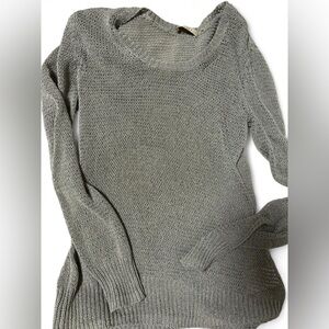 Women's Cowl Neck Sweater in gold